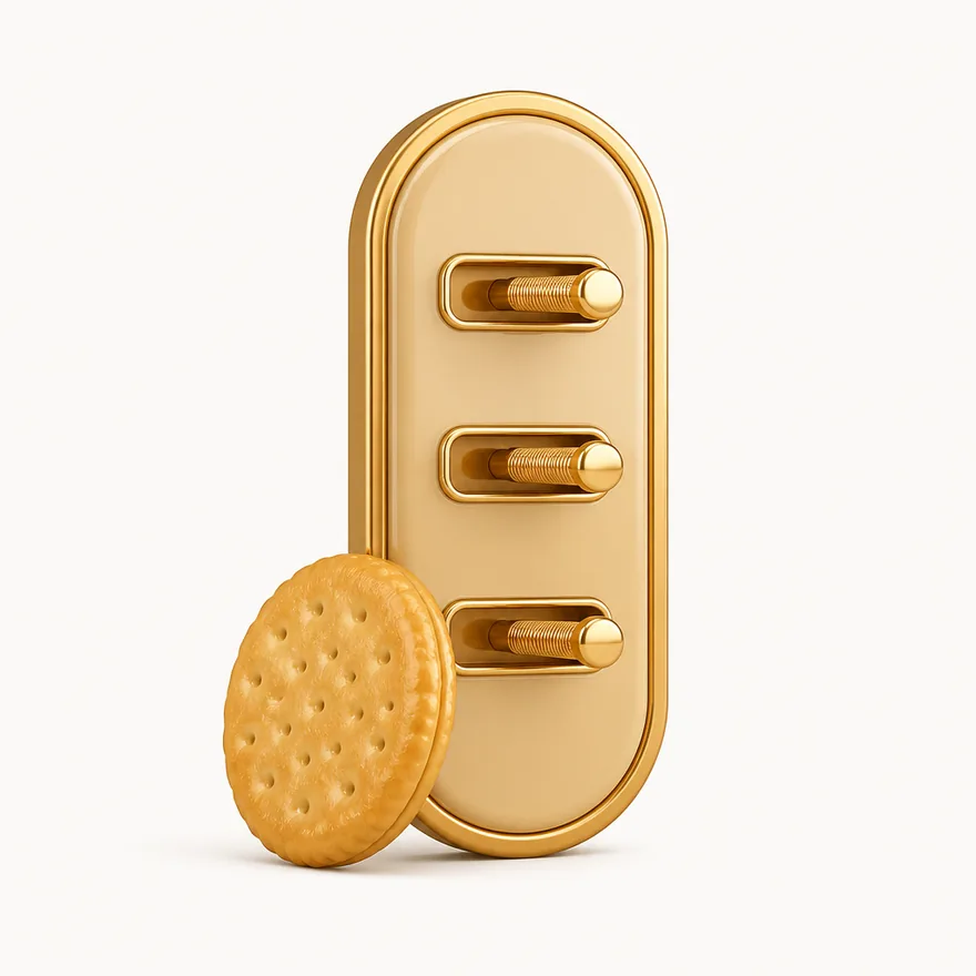 Biscuit with toggle panel — Karamba
