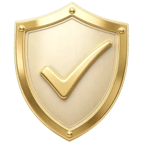 Checkmark shield — Karamba