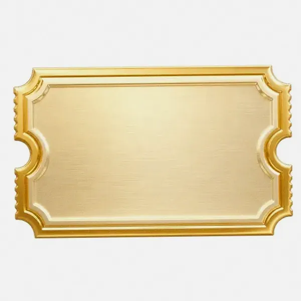 Blank ticket plaque — Karamba