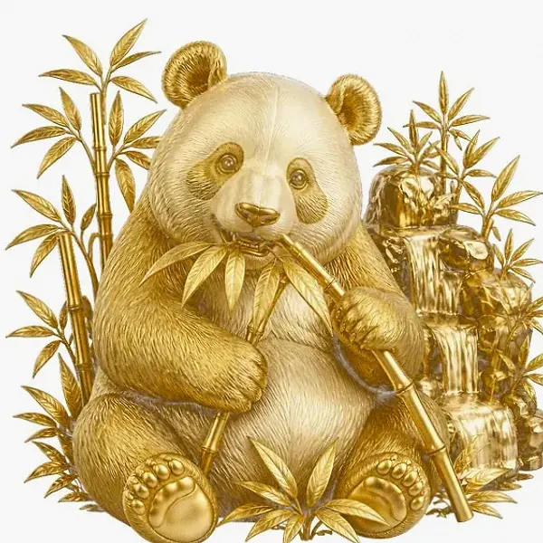 Panda eating bamboo — Karamba