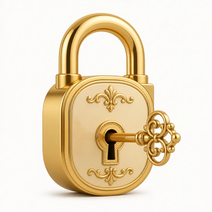 Padlock with key — Karamba