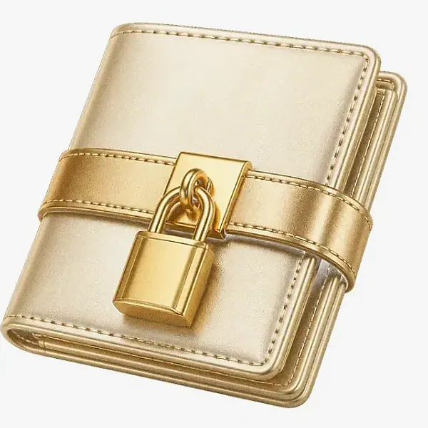 Locked leather wallet — Karamba