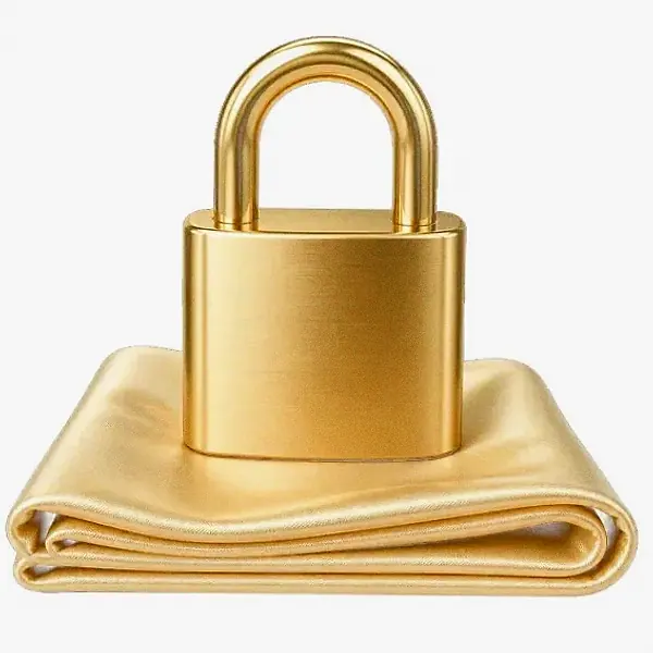 Padlock on folded cloth — Karamba