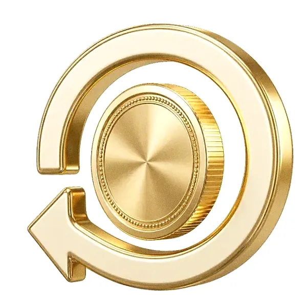 Coin with circular arrow — Karamba